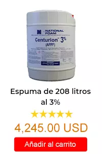 Espuma de 208 litros al 3% contra incendio National Foam