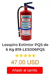 Extintor PQS de 6kg 819-LES006PQS Lesspiro