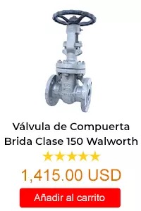 Válvula de Compuerta Brida Clase 150 Walworth