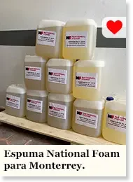 Espuma National Foam para Monterrey