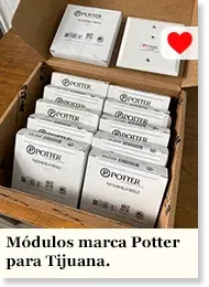 Módulos marca Potter contra incendio para Tijuana